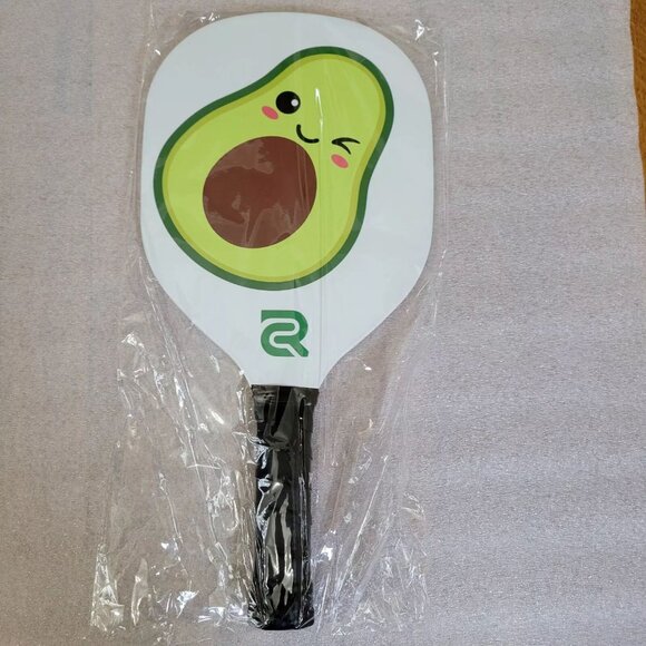 NEW!! Cute, Fun Loving Avocado All Wood Pickleball Paddle!! Ribbon